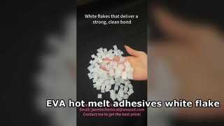 Adesivos termofusíveis EVA em flocos brancos